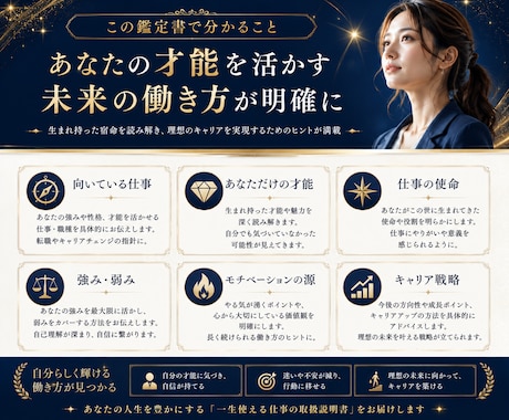 一生使える算命学の仕事トリセツ鑑定書を作ります 【最低7000文字以上】一人ひとり丁寧に才能と適職を徹底分析 イメージ2