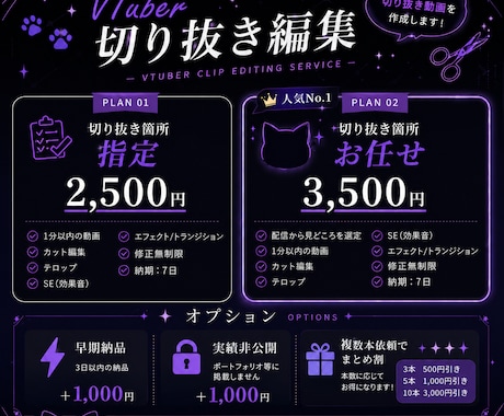 VTuber向け！切り抜きショート動画編集します 切り抜き箇所丸投げOK!実績のため柔軟に対応いたします！ イメージ2