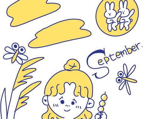ゆるいイラストや似顔絵　視覚教材等描きます 柔らかいタッチで似顔絵や、GIF制作をしています！ イメージ1