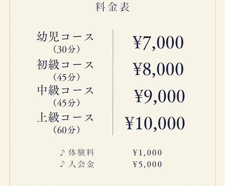 ピアノ教室向けInstagram投稿3枚作成します おしゃれテンプレート使用｜文字入力代行 イメージ2