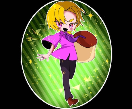 商用可！デフォルメイラストを描きます まるで宝石のようなデフォルメイラスト イメージ2