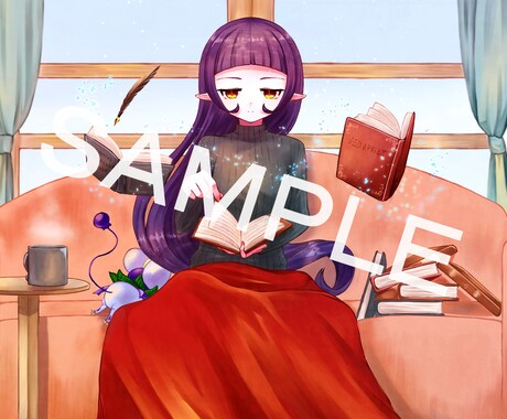 癒しや暖かい一枚イラストを描きます 映える女の子のイラストを描かせて頂きます！ イメージ2