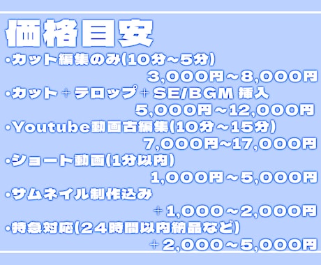 お客様に寄り添いながら作成していきます 推しをもっと輝かせる、あなただけの編集 イメージ2