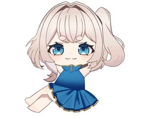 Vtuber活動を応援！ミニキャラ制作承ります 動画内イラストやアイコンなどにお使いいただけます！ イメージ2