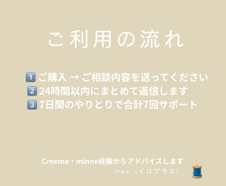 ハンドメイド初心者さん相談窓口｜経験で支えます Creema・minne実績から学べる初心者向け相談サポート イメージ2