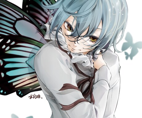 VTuber動画サムネ、1枚イラストなど制作します 中性的な綺麗かっこいい男性を得意としています イメージ1