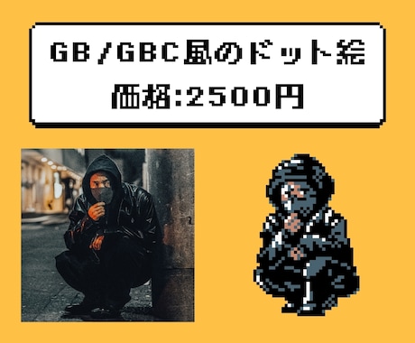 あなたをレトロゲーム風のトレーナードット絵にします GB〜DS風の懐かしい世界観で、トレーナー風ドット絵を制作 イメージ2