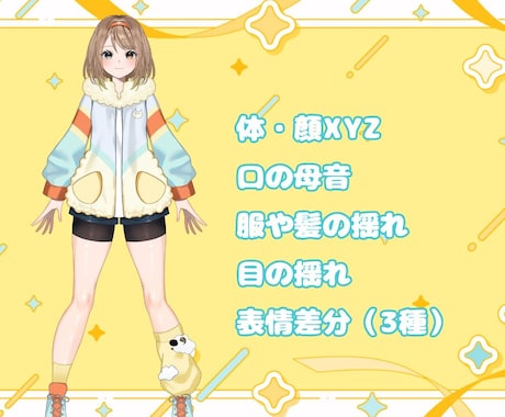 企業実績有！Vtuberモデルをつくります 最短２週間納品。妥協しないモデリング イメージ2