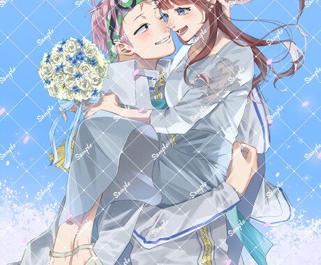 一枚絵制作します 夢絵、アイコン、一枚絵など描ける範囲でしたら何でも描きます❁ イメージ2