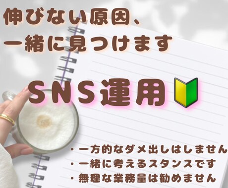 SNS運用相談◇伸びない原因を一緒に見つけます SNS運用初心者さん、リソースが少ない方も歓迎 イメージ1