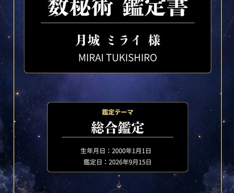 あなたらしい未来を数秘術で読み解きます 恋愛から仕事まで、心にそっと寄り添う鑑定 イメージ2