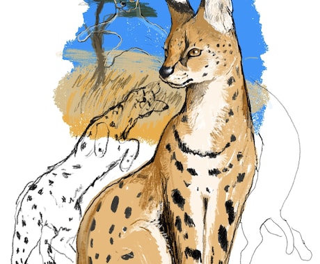 大切なペットを、温もりのあるイラストでお描きします イメージ1