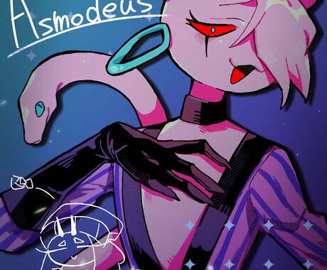 記念日や企画向けの一枚絵を制作します 自創作やTRPG、Vtuberさんなどお描きします! イメージ2