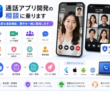 通話アプリ開発の相談に乗ります 高品質な通話機能、要件を一緒に整理します イメージ1