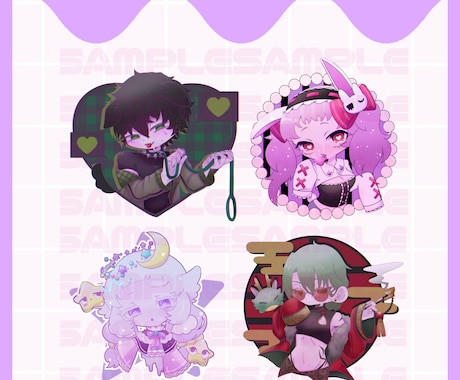 ポップでかわいいデフォルメアイコン作成します アイコンだけでなくグッズ化もおすすめです！ イメージ2