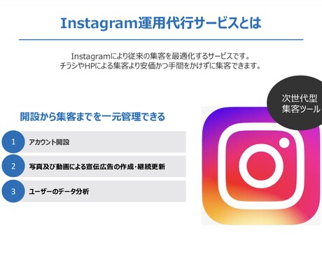 月ごと　貴社のInstagramを運用代行します 現役マーケターにお任せください！ イメージ2
