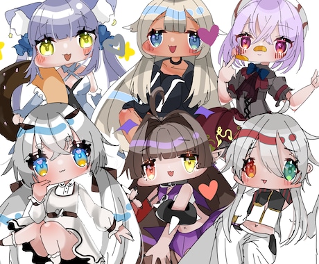 かわいい！V用・アイコン用のSDキャラ描きます 可愛い系のイラストを得意としています！ イメージ2