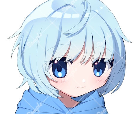 Twitter等のSNSアイコン描きます snsで使用できるアイコン映えするイラストを作成します！ イメージ1
