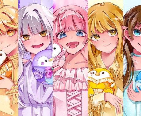 グッと目を引くイラスト作成します 様々なジャンルの魅力的なキャラクターをお描きします！ イメージ1