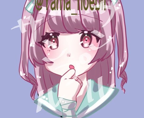 SNSのアイコン描きます かわいい女の子キャラをアイコンにしませんか？ イメージ1