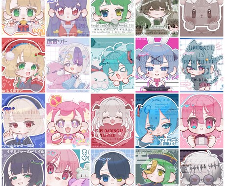 SD、デフォルメ、ミニキャラ描きます アイコン、スタンプ、バッチにおすすめ！！ イメージ2