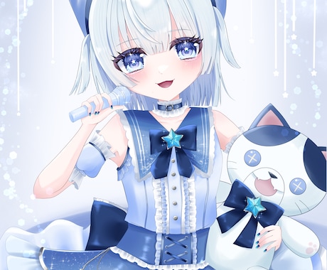 可愛い歌みたサムネイル♡1枚絵を描きます あなたの『かわいい』をイラストにします♡ イメージ1