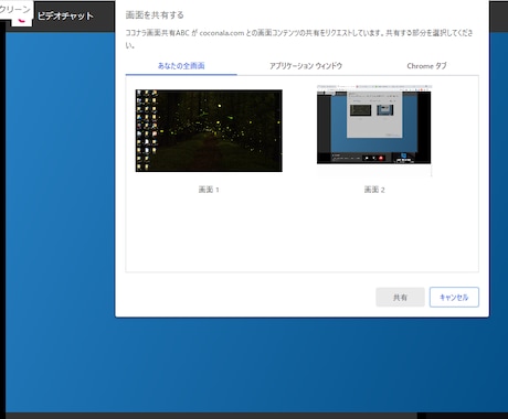 ココナラビデオチャットに画面共有機能追加します 画面を一緒に見れるので説明などに最適！ビデオテスト通話可！ イメージ2