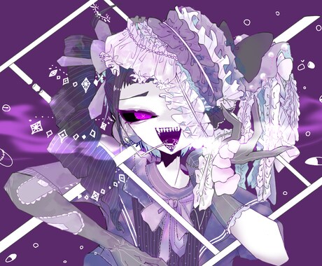 ゴスロリ♡ロリータアイコンかきます フリルでゴテゴテ可愛いをお届けします！ イメージ2