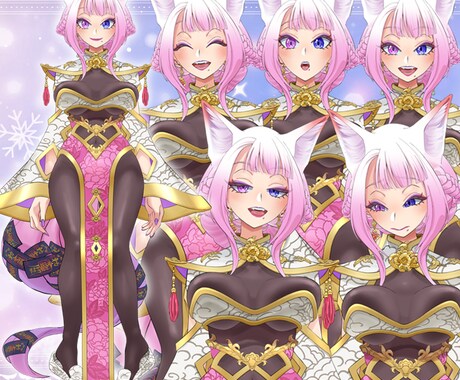 Vtuber製作全工程承ります キャラデザからモデリング、キービジュアルまで☆ イメージ2