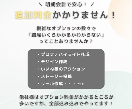オーダーメイドでインスタ運用代行します ご希望やご予算に合わせてカスタマイズ依頼が可能です！ イメージ2
