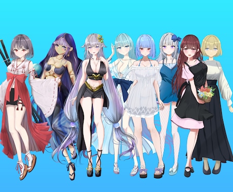 魅力的なTRPG・ゲームのオリジナル立ち絵描きます 小説・動画配信・アイコンあなただけのオリキャラ制作します イメージ2