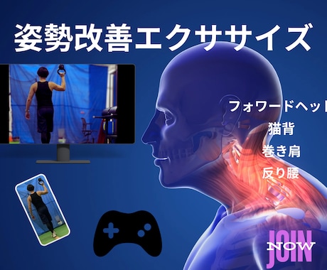 姿勢改善エクササイズの提供・指導します 1回30分！姿勢改善エクササイズ イメージ1