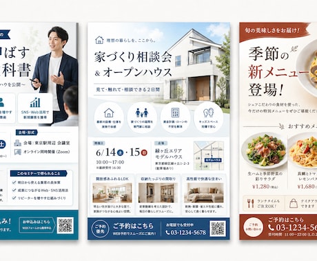 ココナラ最安値｜集客チラシを制作します 手に取られ行動される紙面を作ります イメージ2