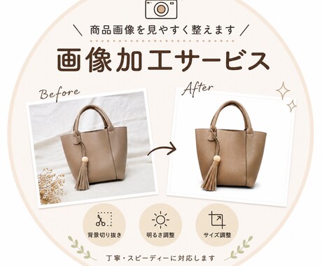 フリマ用商品画像を加工します イメージ1