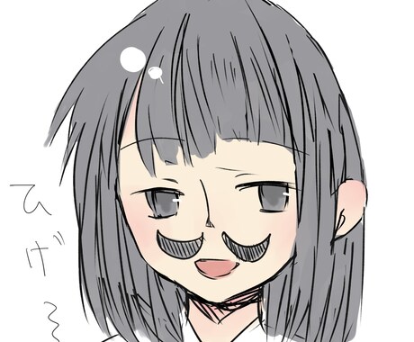 可愛すぎないかわいいアイコン・似顔絵お描きします アイコンがほしいけど、可愛すぎるのはちょっと…という方に イメージ1