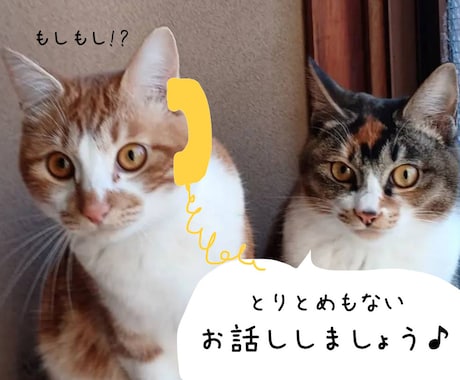 些細な事でOK！人恋しい時のお話し相手になります 日々の出来事　日頃の愚痴　何でもいいよ～！ イメージ1