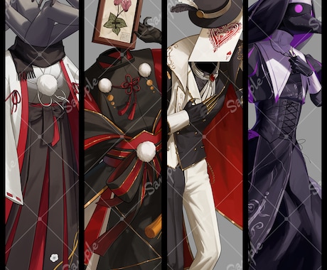 立ち絵、イラスト等制作いたします ゲーム、サムネイル、TRPG等 イメージ1