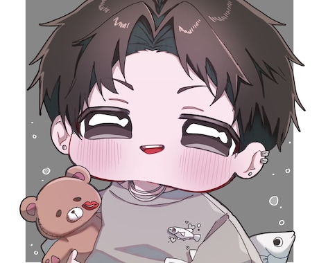 デフォルメイラスト描きます ミニキャラのイラストを描きます！SNS等使用可能です。 イメージ1