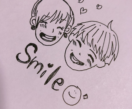 あなたの似顔絵を作成します SNSや恋人同士でお揃いのアイコンなどに使って下さい イメージ1