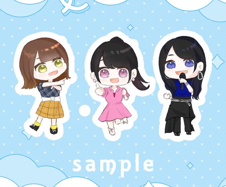 商用利用OK!ミニキャライラストを描きます SNSアイコンやグッズ利用など◎ イメージ2