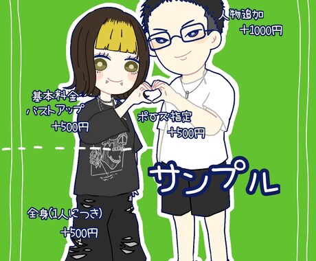 ゆるっとかわいい似顔絵アイコン描きます ゆるくて使いやすいかわいいタッチの似顔絵アイコンです イメージ2