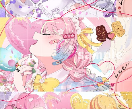 本家風歌ってみたイラスト描きます 【1枠限定】お一人様ずつ丁寧に対応いたします。 イメージ2