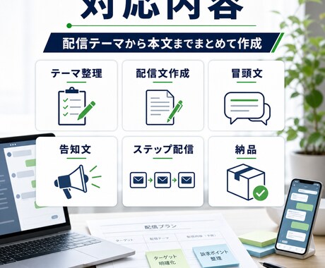 LINE配信用の文章を作成します 配信文・ステップ配信・告知文まで対応 イメージ2