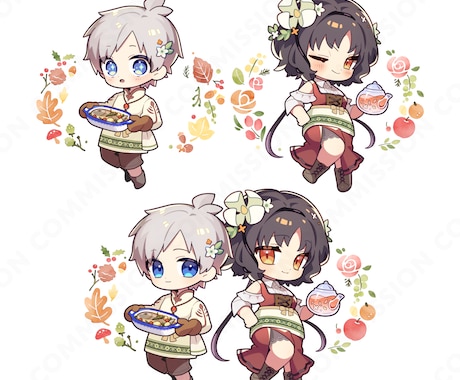 SDキャラ（ミニキャラ）イラスト制作します ◆小さくてもしっかりキャラの魅力を伝えます！ イメージ2