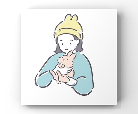 商用利用OK！シンプル可愛い動物イラスト描きます ラフ時点の修正は何度でも無料！ イメージ2