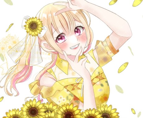 あなただけのSNSアイコンꕤ︎︎夢絵を描きます デフォ・簡易・ワントーン様々な料金でお描きしていますꕤ︎︎ イメージ1