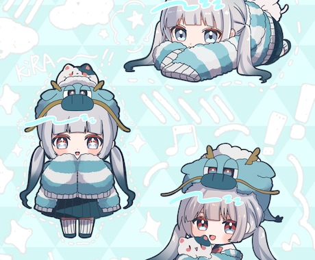 商用利用可能！ちびキャラ描きます グッズやSNSアイコンなどに！ イメージ2