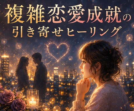 どんな複雑恋愛も近道成就ヒーリングで叶えます 人に言えない複雑恋愛を、彼独占な毎日へ大逆転♡ イメージ1