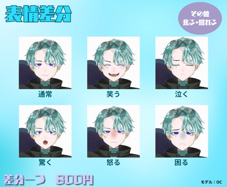 立ち絵を制作します Vtuberや歌い手など幅広く使える立ち絵を制作いたします! イメージ2