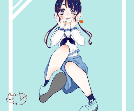 シンプル可愛いイラスト描きます SNS用オリジナルアイコンを必要としてる方へ イメージ2